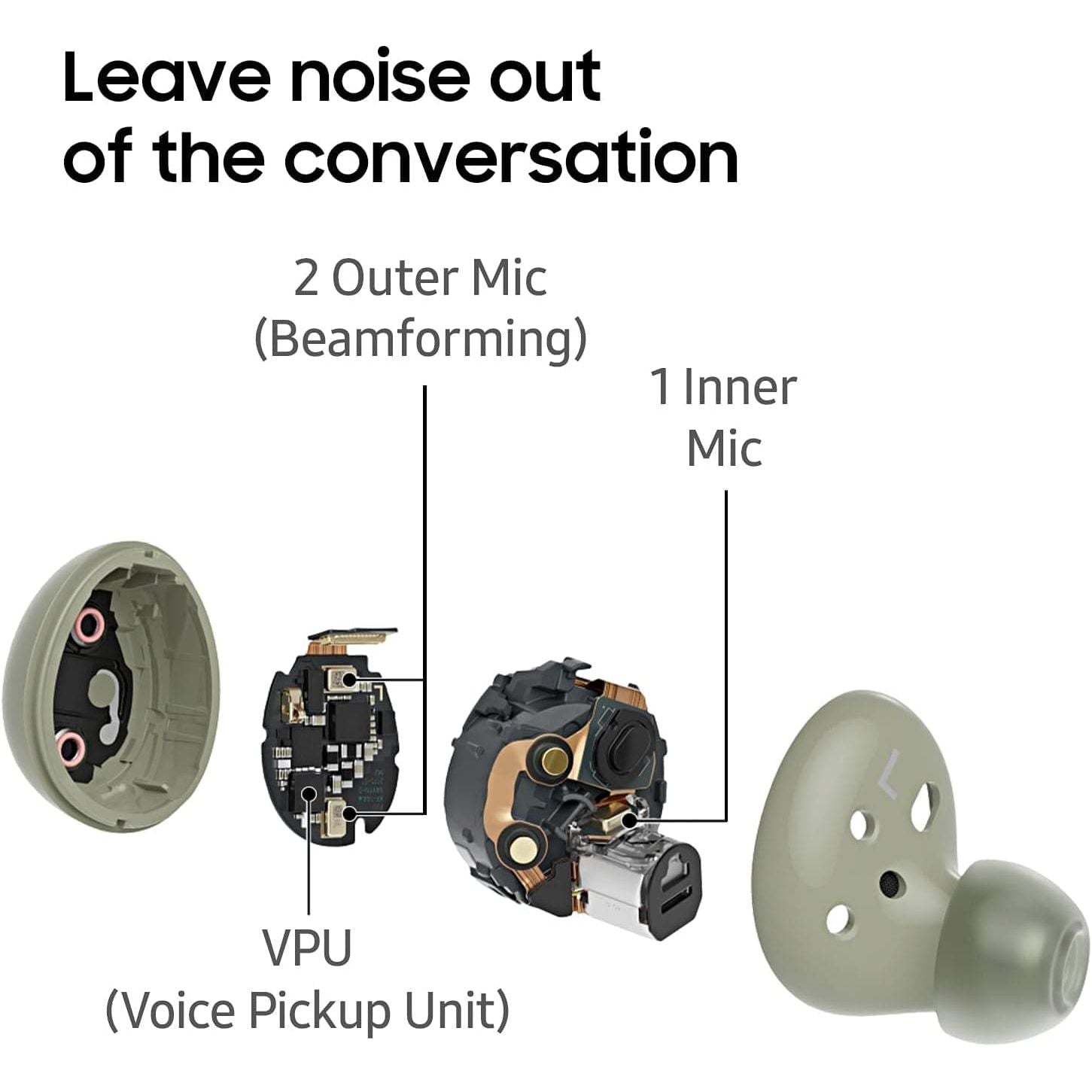 Samsung Galaxy Buds2 Bluetooth Earbuds, True Wireless, Noise Cancelling, Charging Case, Quality Sound, Water Resistant, Graphite (UK Version) - 4